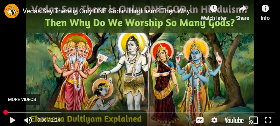 Vedas Say There is Only ONE God in Hinduism? Then Why Do We Worship So Many Gods? (VIDEO)